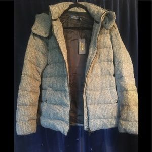 Polo Ralph Herringbone Down Jacket Women’s size SP